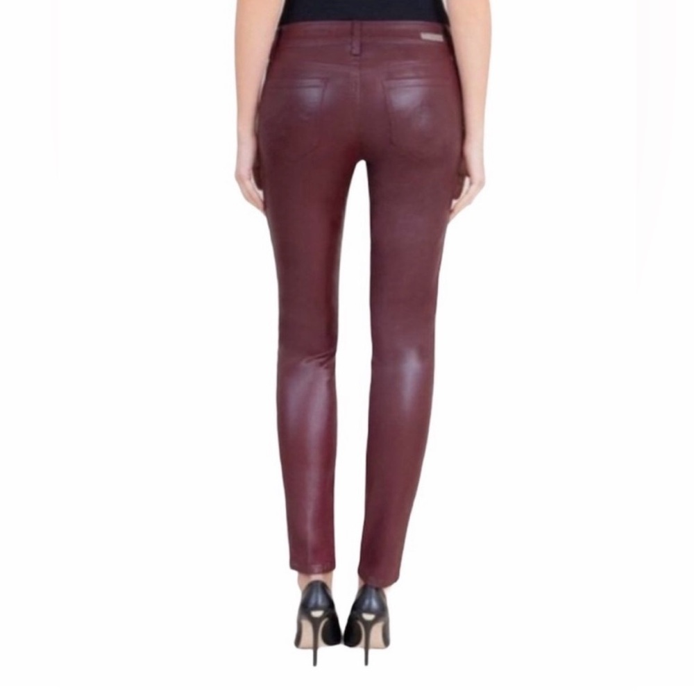 Level 99 faux leather burgundy pants - Picture 2 of 9
